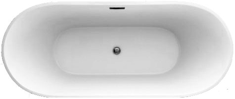The Lugano 1600mm or 1700mm Thin Edge Modern Double Ended Freestanding Bath is available at a low price from VIP-Bathrooms.com